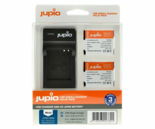 Set Jupio 2x DMW-BCM13E 1150mAh + USB nabíječka