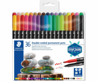 STAEDTLER Permanentní popisovače  Twin-tip , 36 barev, 0,...