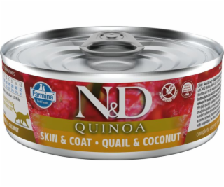 Wet cat food - FARMINA N&D CAT QUINOA QUAIL&COCONUT ADULT...