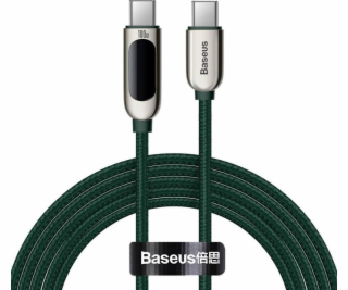 Kábel USB-C na displeji USB-C Baseus, 100 W, 2 m (zelený)