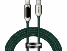 Kábel USB-C na displeji USB-C Baseus, 100 W, 2 m (zelený)