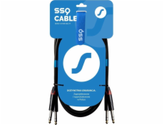 SSQ SSQ JSJS2 kabel - 2x JACK STEREO kabel - 2x JACK STEREO 2m