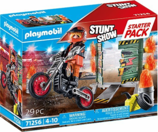  71256 Stuntshow Starter Pack Motocykl Stuntshow s požárn...