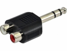 SSQ AV adaptér SSQ HA7 - Adaptér 2 x RCA zásuvka - 6,3 mm stereo jack