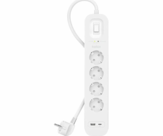 SurgePlus přepěťová ochrana 4x schuko 1xUSB-A 1xUSB-C 525...