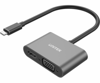 Unitek AV adaptér Unitek USB-C na HDMI 4K a VGA FullHD ad...