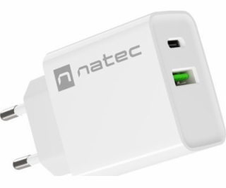  Ribera nástěnná nabíječka 1x USB-A + 1x USB-C 20W Bílá