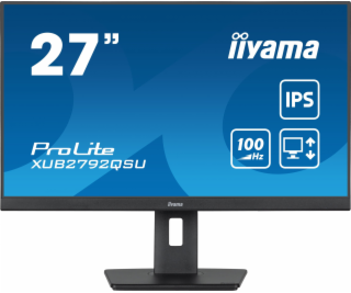  iiyama PROLITE XUB2792QSU-B6, LED monitor