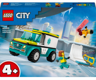  Stavebnice LEGO 60403 City Sanitka a snowboardista