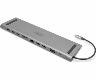 Digitus stanice/replikátor USB-C dokovací stanice, 11 por...