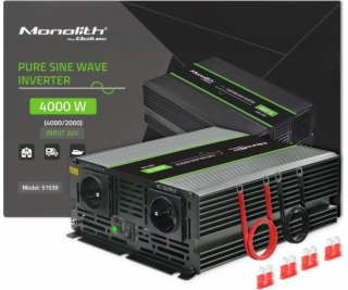 Qoltec měnič Monolith měnič napětí | 2000W | 4000W | 24V ...