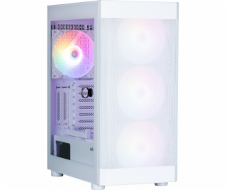 I4 TG ATX Mid Tower 4 ventilátory RGB pouzdro White