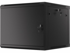 LANBERG WF01-6609-00B LANBERG RACK CABINET 19” WALL-MOUNT 9U/600X600 FOR SELF-ASSEMBLY WITH METAL DOOR BLACK (FLAT PACK)