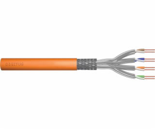 Cat 7 inštalačný ICT kábel, S/FTP, Dca, pevný, AWG 23/1, ...