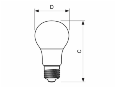 LEDž.PH.E27  60W/4000K/7,5W mat.A60 806lm 00