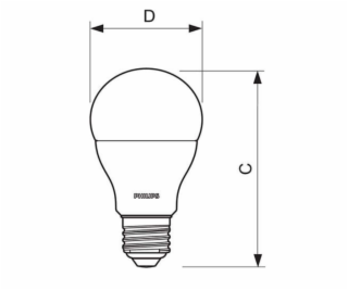 LEDž.PH.E27 100W/4000K/12,5W mat.A60 1521lm 00