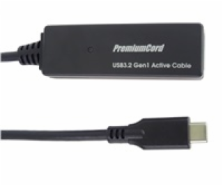 PREMIUMCORD USB-C repeater a prodlužovací kabel Male-Fema...