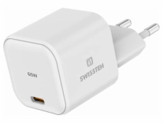 Swissten Síťový Adaptér GaN 1x USB-C 65W PD Bilý