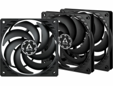 ARCTIC ventilátor P12 Slim PWM PST 3-Pack, 120mm, 4pin, PWM, černá