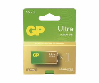 GP alkalická baterie ULTRA 9V (6LR61) 1Ks