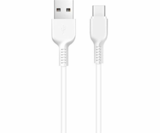 Data kabel HOCO X20 Flash, USB-C, 2.0A, 3m, bílá