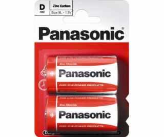 Baterie velké mono Panasonic Zinc (vel. D v blistru) 2ks