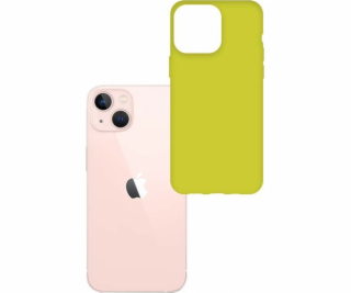 3mk ochranný kryt Matt Case pro Apple iPhone 14, lime/žlu...