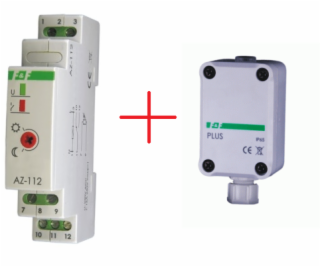 F&F Soumrakový spínač 16A 230V 2-1000lx sonda AZ-112 PLUS