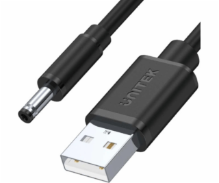 Unitek USB-A – DC kabel 3,5 mm 1,5 m černý (Y-C495BK)