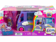 Panenka Barbie Mattel Koncertní minibus Barbie Extra + sada mini mini panenek HKF84