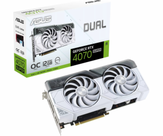 ASUS GeForce RTX 4070 SUPER DUAL OC WHITE, grafická karta