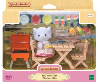 Epocha Sylvanian Figur Picnic Family Elephant Set s figur...