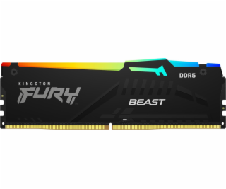 DDR5 Fury Beast RGB paměť 128GB (4*32GB)/5600 CL40 černá