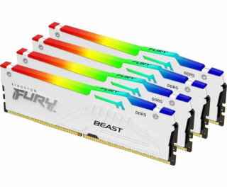 DDR5 Fury Beast RGB paměť 64GB (4*16GB)/6000 CL40 bílá