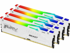 DDR5 Fury Beast RGB paměť 64GB (4*16GB)/6000 CL40 bílá