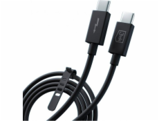 3mk datový kabel Hyper ThunderBolt, 240W, 8K, konektor USB-C/USB-C, délka 1 m, černá