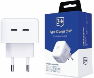 3mk cestovní nabíječka Hyper Charger 35W, GaN, 2x USB-C (...