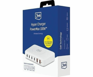 3mk cestovní nabíječka Hyper PowerMax 100W, GaN 4x USB-C ...