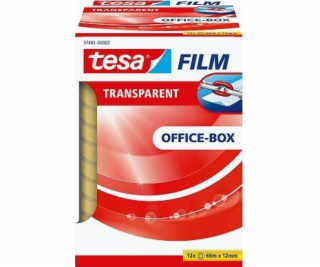 tesafilm transparent, 12 Rollen, 12mm, Office Box, Klebeband