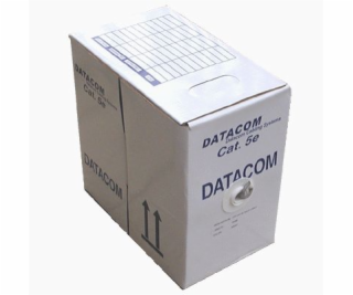 DATACOM UTP lanko CAT5E PVC 305m box modrý