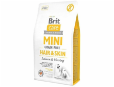 BRIT Care Mini Hair&Skin Salmon&Herring - dry dog food - 2 kg