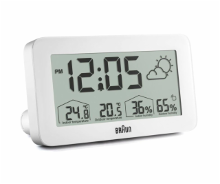 Braun BC 13 W DCF Digital Weather Station white