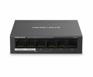 Switch TP-Link Mercusys MS106LP 2x LAN, 4x LAN s PoE, 40W