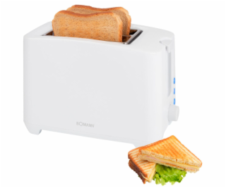 Bomann TA 6065 CB white 2 Slice Toaster