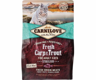 Carnilove Cat Fresh Carp & Trout - Sterilized 2kg granule...