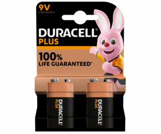 Duracell plus 9V, 2 kusy