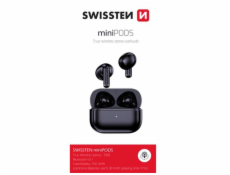 Sluchátka Bluetooth SWISSTEN MINIPODS BLACK 54200100