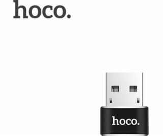 Adapter OTG HOCO UA6, USB / USB-C, černá