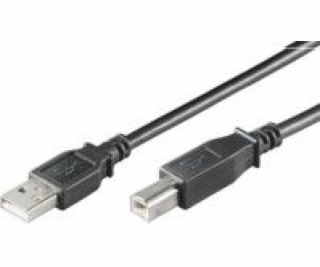 Kabel MICRO_CONNEC USB TypeA M, USB TypeB M, 1,8m, černý