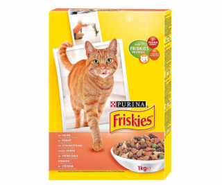 Suché krmivo pro kočky Friskies Purina, 1 kg